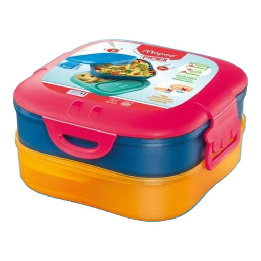 Picture of MAPED LUNCH BOX 1.4 LITRES RED/BLUE/YELLOW